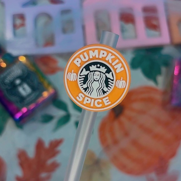 pumpkin spice straw topper - Picture 1 of 1